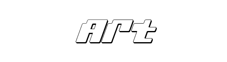 bad robot 3d italic  Free Fonts Download