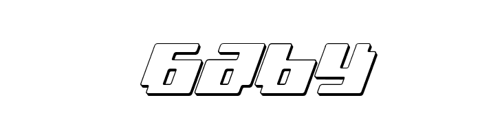 bad robot 3d italic  Free Fonts Download