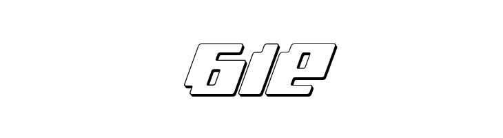 bad robot 3d italic  Free Fonts Download