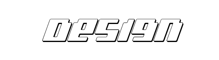 bad robot 3d italic  Free Fonts Download