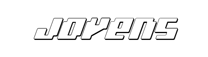 bad robot 3d italic  Free Fonts Download