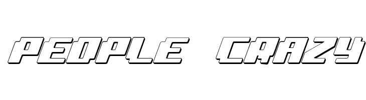 bad robot 3d italic  Free Fonts Download