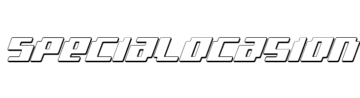 bad robot 3d italic  Free Fonts Download