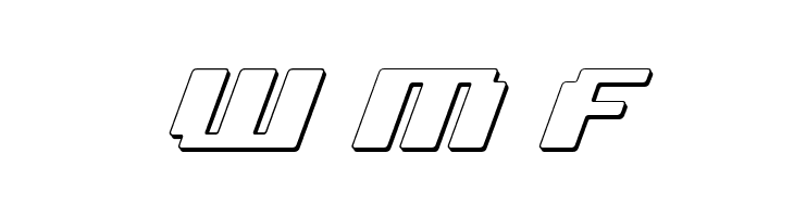 bad robot 3d italic  Free Fonts Download