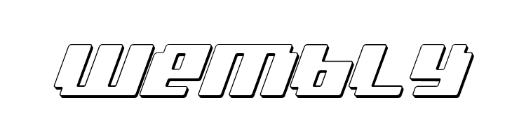 bad robot 3d italic  Free Fonts Download