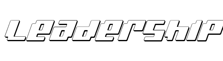 bad robot 3d italic  Free Fonts Download