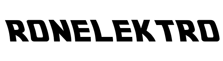 RONELEKTRO Back to the future 2002 Font