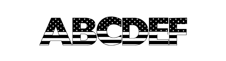 USStarsNStripes  Free Fonts Download