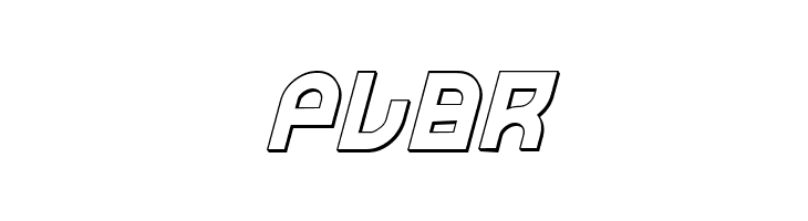 Trek Trooper 3D Italic  Free Fonts Download