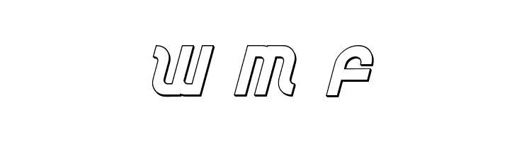 Trek Trooper 3D Italic  Free Fonts Download