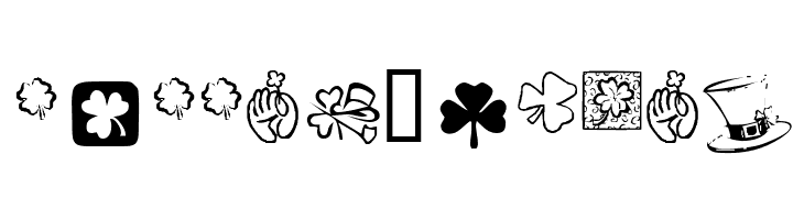 KR St Patricks Day Dings  Free Fonts Download