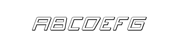 Quasitron 3D Italic  Free Fonts Download