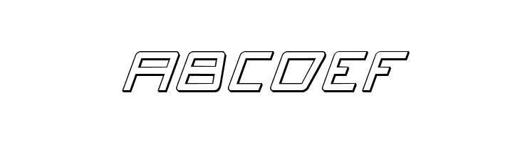 Quasitron 3D Italic  Free Fonts Download