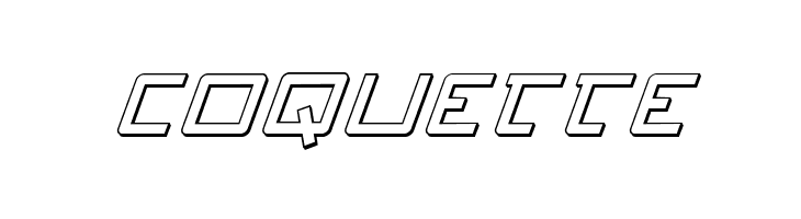 Quasitron 3D Italic  Free Fonts Download