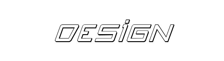 Quasitron 3D Italic  Free Fonts Download