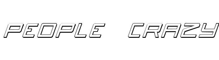 Quasitron 3D Italic  Free Fonts Download