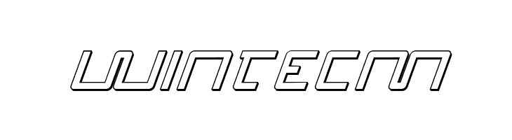 Quasitron 3D Italic  Free Fonts Download