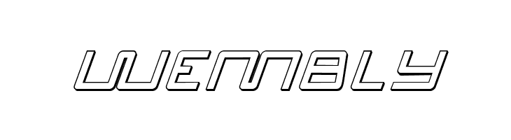 Quasitron 3D Italic  Free Fonts Download