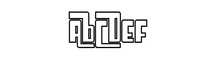 SF Cosmic Age Outline  Free Fonts Download