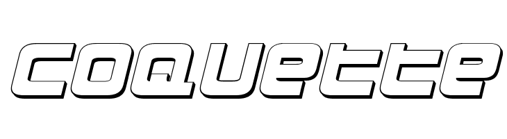 Exedore 3D Italic  Free Fonts Download