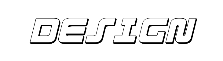 Exedore 3D Italic  Free Fonts Download