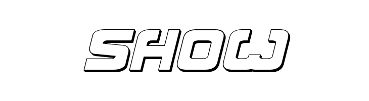 Exedore 3D Italic  Free Fonts Download