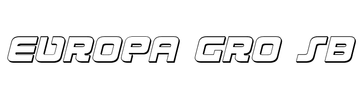 Exedore 3D Italic  Free Fonts Download