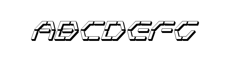 Zeta Sentry 3D Italic  Free Fonts Download