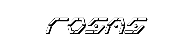 Zeta Sentry 3D Italic  Free Fonts Download