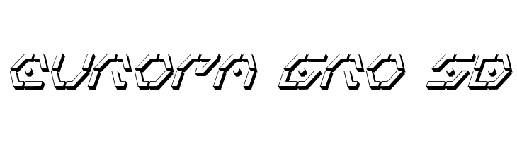 Zeta Sentry 3D Italic  Free Fonts Download