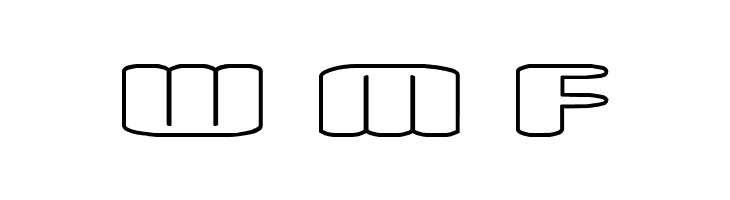 Spacious Outline BRK  Free Fonts Download