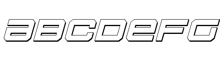 U.S.S. Dallas Outline Italic  Free Fonts Download