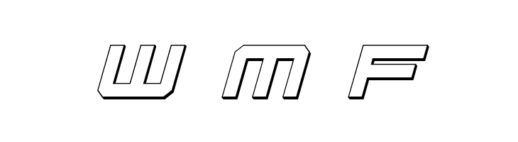 U.S.S. Dallas Outline Italic  Free Fonts Download