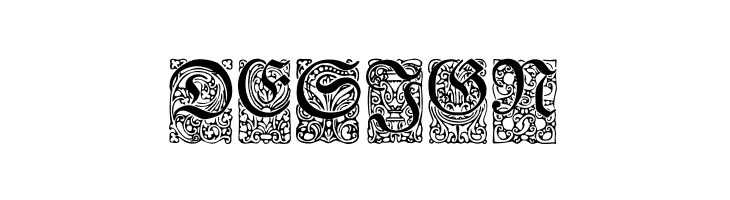 Unger-Fraktur Zierbuchstaben  Free Fonts Download