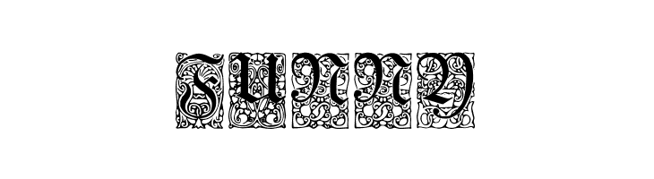 Unger-Fraktur Zierbuchstaben  Free Fonts Download