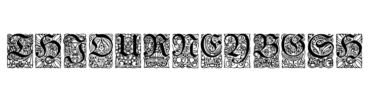 Unger-Fraktur Zierbuchstaben  Free Fonts Download