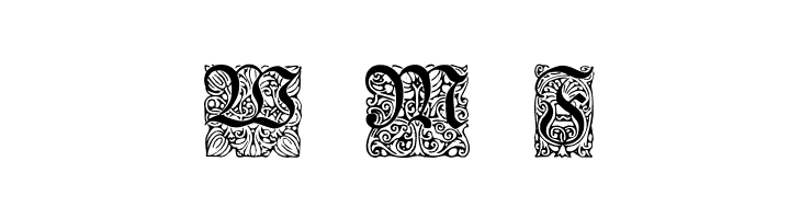 Unger-Fraktur Zierbuchstaben  Free Fonts Download