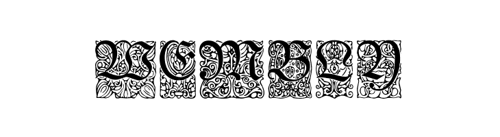 Unger-Fraktur Zierbuchstaben  Free Fonts Download