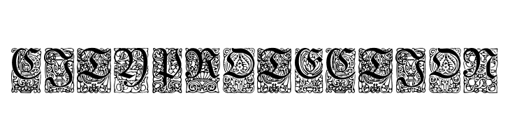 Unger-Fraktur Zierbuchstaben  Free Fonts Download