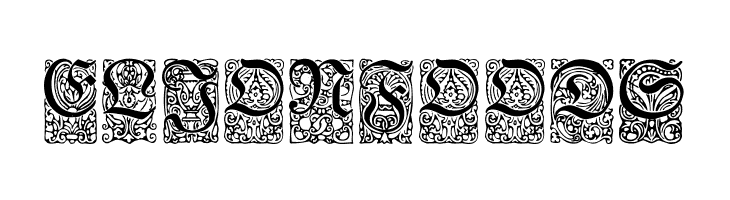 Unger-Fraktur Zierbuchstaben  Free Fonts Download