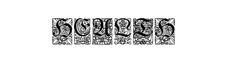 Unger-Fraktur Zierbuchstaben  Free Fonts Download