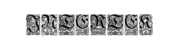 Unger-Fraktur Zierbuchstaben  Free Fonts Download