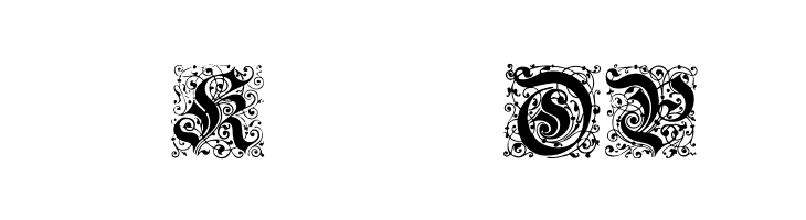 Kanzlei-Initialen  Free Fonts Download