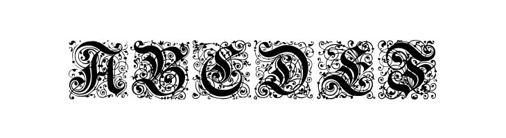 Kanzlei-Initialen  Free Fonts Download