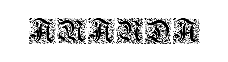 Kanzlei-Initialen  Free Fonts Download