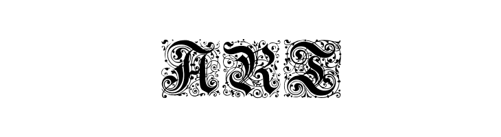 Kanzlei-Initialen  Free Fonts Download