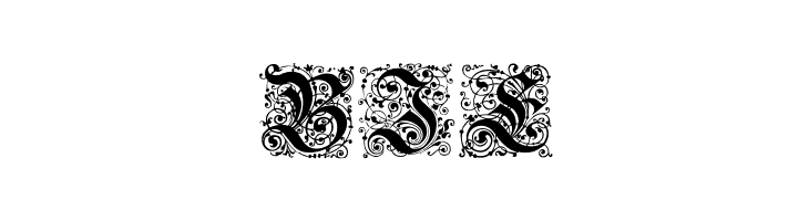 Kanzlei-Initialen  Free Fonts Download