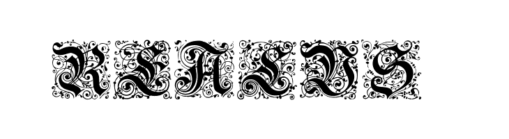 Kanzlei-Initialen  Free Fonts Download