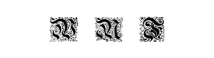 Kanzlei-Initialen  Free Fonts Download