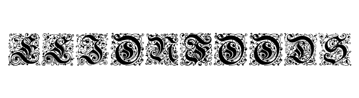 Kanzlei-Initialen  Free Fonts Download